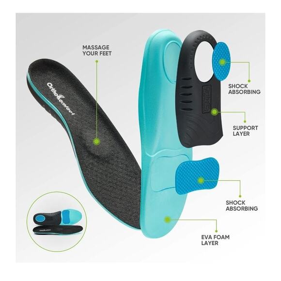 OrthoComfoot Women Slip Ons w/ Arch Support Plantar Fasciitis Orthopedic Shoes - Picture 4 of 9